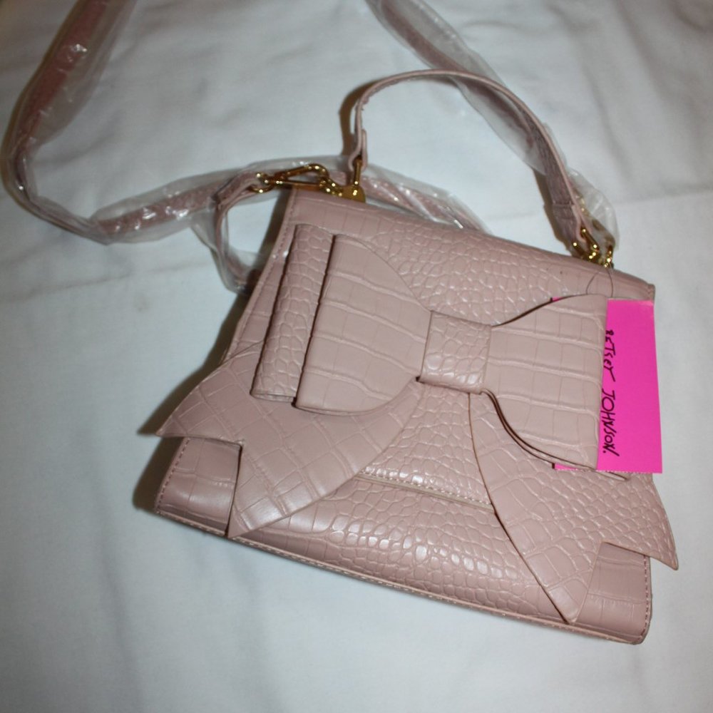 Betsey Johnson Blush Pink Purse/Handbag/Tote  NEW with Tags